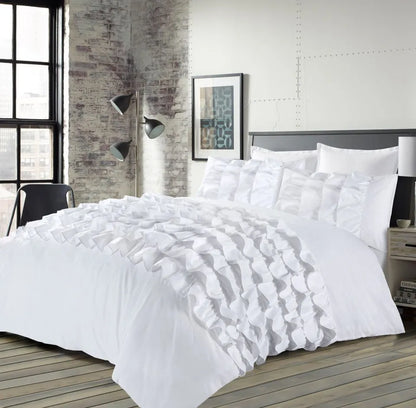 Priscilla Duvet Cover Set Frill All Sizes 3 Colours