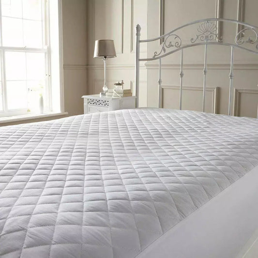 Quilted Mattress Protector Topper Luxury Fitted Cover