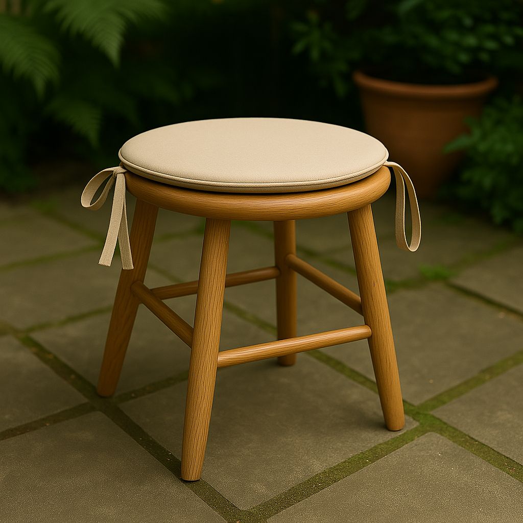 Pack of 4 Waterproof Round Chair Pads Office Garden Chair - Indoor ,Outdoor