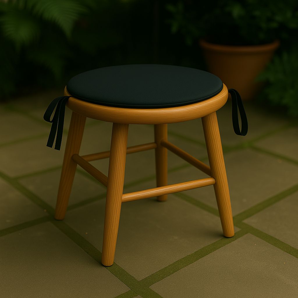 Pack of 4 Waterproof Round Chair Pads Office Garden Chair - Indoor ,Outdoor