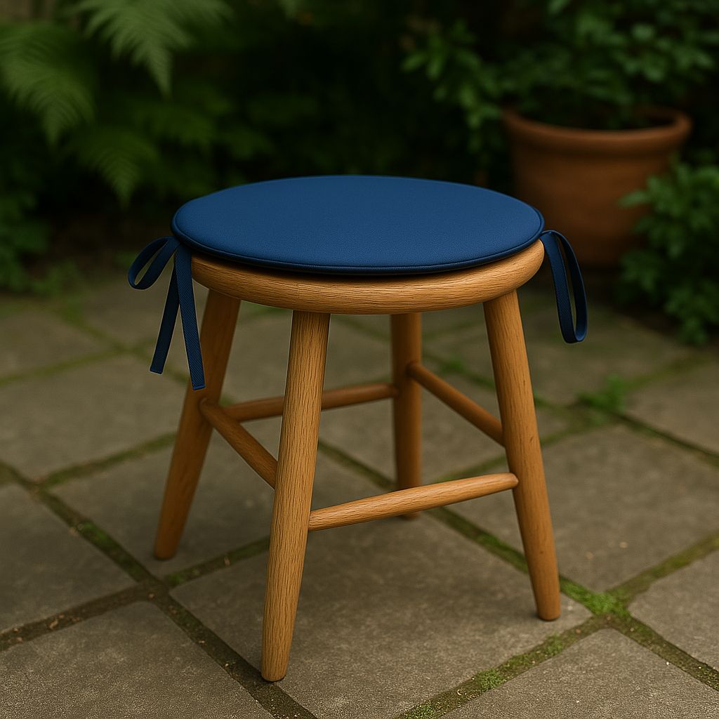 Pack of 4 Waterproof Round Chair Pads Office Garden Chair - Indoor ,Outdoor