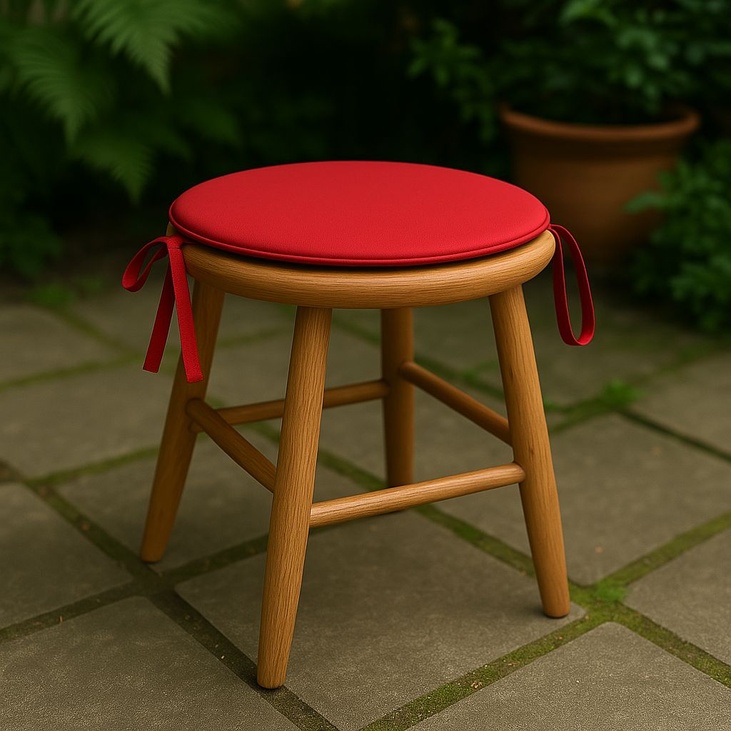 Pack of 4 Waterproof Round Chair Pads Office Garden Chair - Indoor ,Outdoor