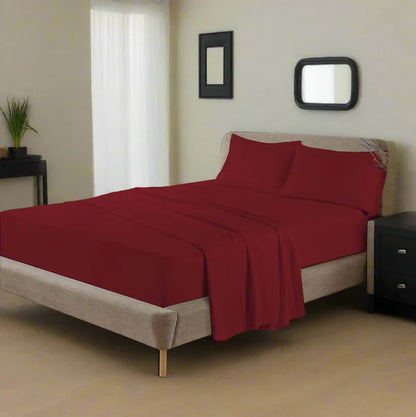Flannelette 100% Soft Brushed Cotton Fitted Sheet 10" (25cm) Depth