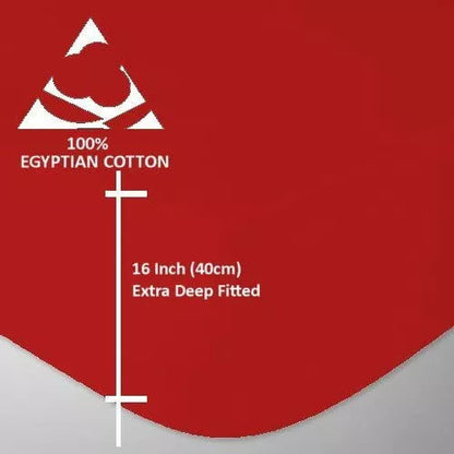 200 Thread Count Extra Deep Fitted Sheet 40 cm 11 Colours