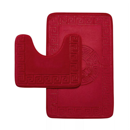 Greek Bath Mat Pedestal Set