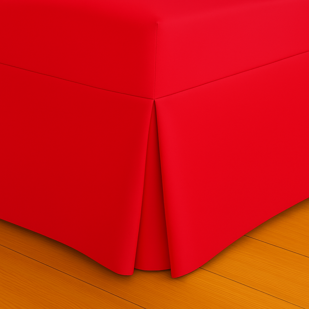 200 Thread Count Pleated Valance Fitted Sheet All Sizes 11 Colours