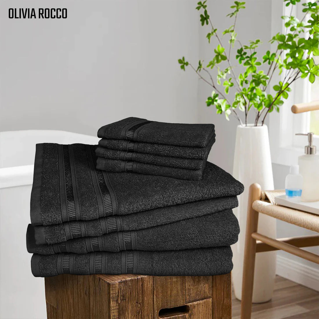 Ritz Viscose Stripe Super Soft Cotton Luxury Absorbent Towels, Jumbo Bath Sheet Packs & Towel Bale Sets