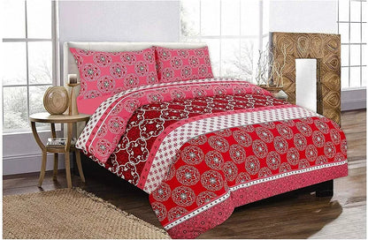 PRINTED DUVET COVER SET POLY COTTON QUILT BEDDING BEDROOM SETS DOUBLE KING SIZE