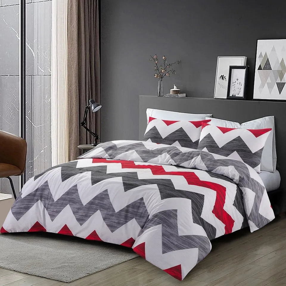 Reversible Multi Duvet Set Single Double King Size