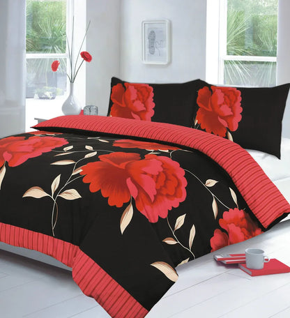 Rosaleen Duvet Cover Set Floral Reversible Bedding Set With Pillow Case All Size