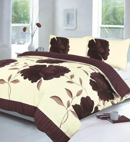 Rosaleen Duvet Cover Set Floral Reversible Bedding Set With Pillow Case All Size