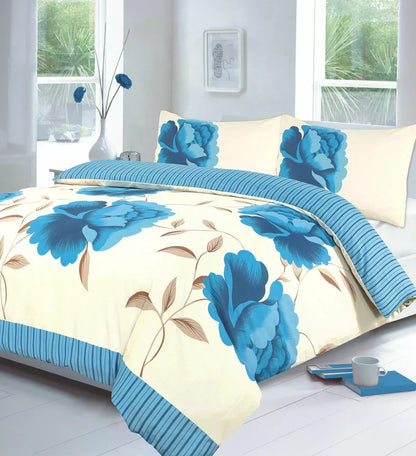 Rosaleen Duvet Cover Set Floral Reversible Bedding Set With Pillow Case All Size