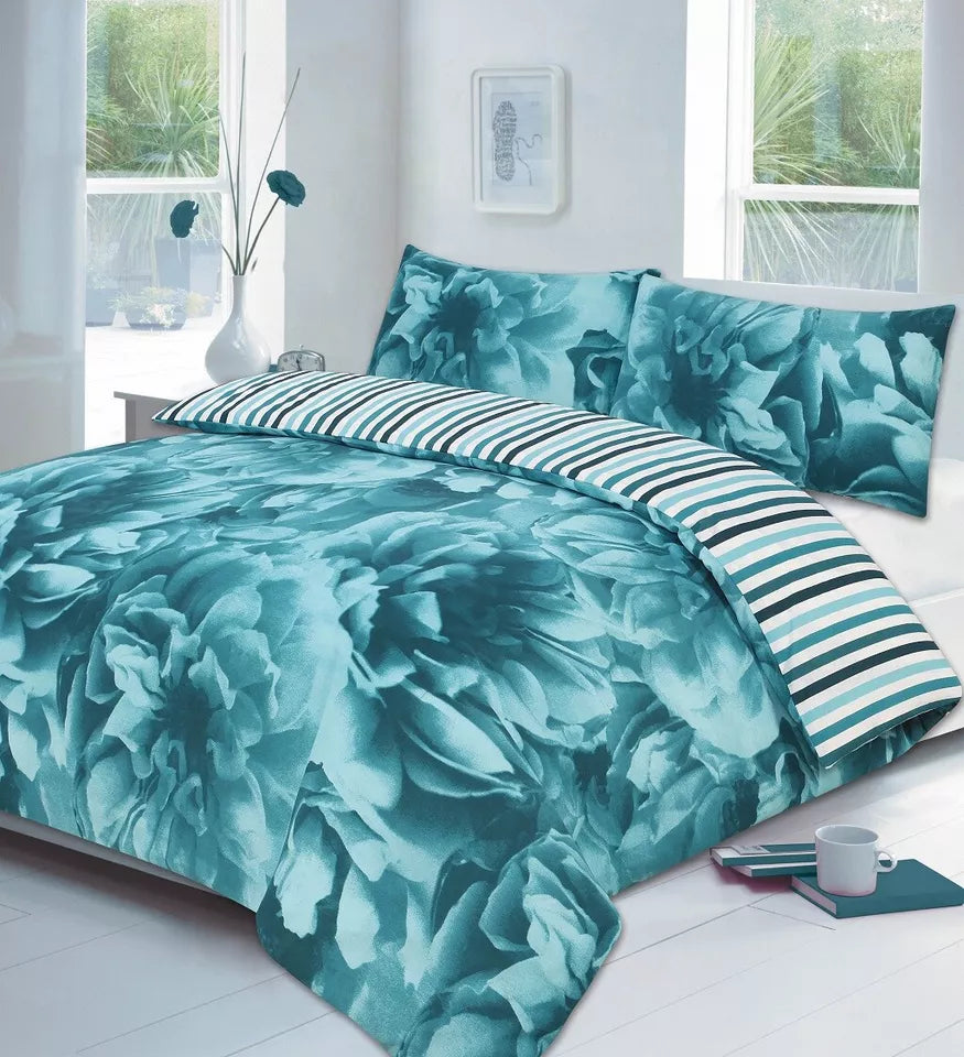 Reversible Multi Duvet Set Single Double King Size