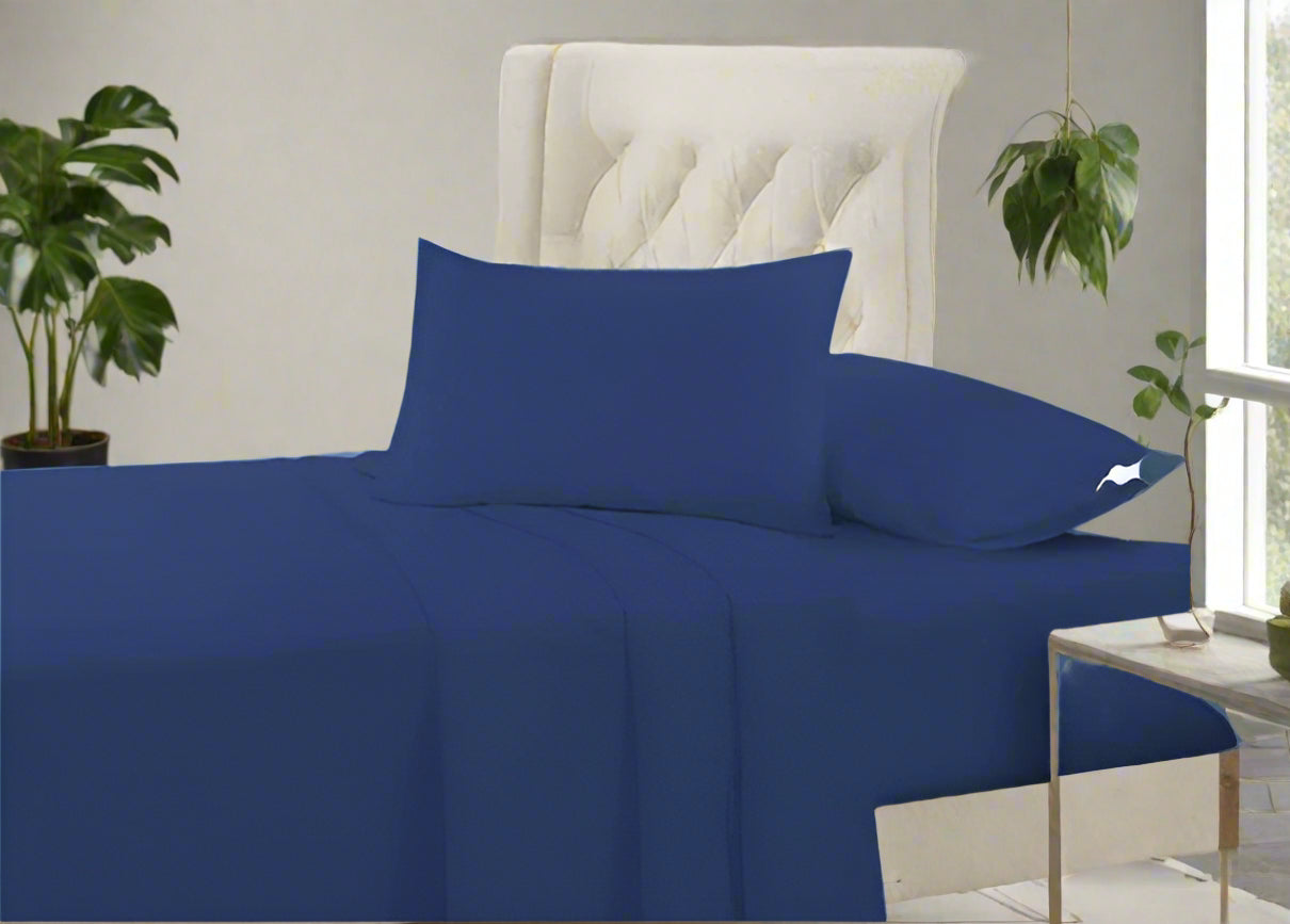 Easy Care Plain Percale Flat Sheet 22 Colours