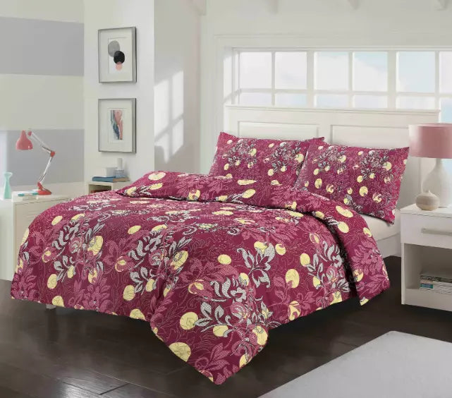 Amelia Floral Reversible Duvet Cover & Pillowcases Bed Set in all sizes