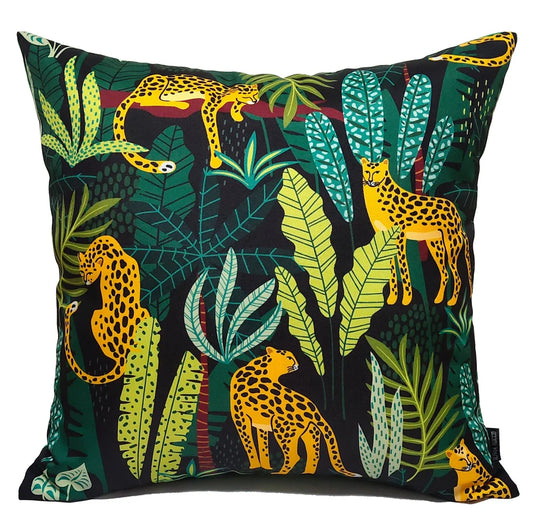 Safari Outdoor Waterproof Cushions 43x43cm Premium Comfort Durable Hollow-Fibre Filled Water-Resistant Stylish Decor for Patio Garden Beach Travel