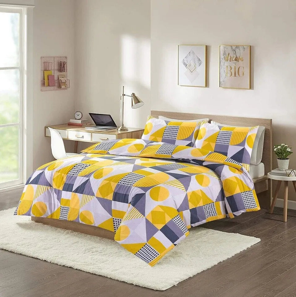 Reversible Multi Duvet Set Single Double King Size