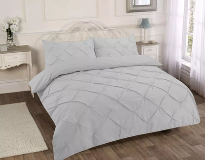 Alexander Pintuck Duvet Cover with Pillow Case Bedding Set