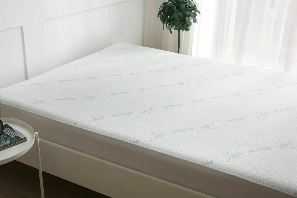 Bamboo Extra Deep Mattress Protector Mattress Waterproof Fitted Sheet All Sizes
