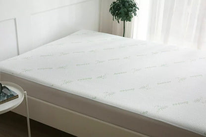 Bamboo Extra Deep Mattress Protector Mattress Waterproof Fitted Sheet All Sizes