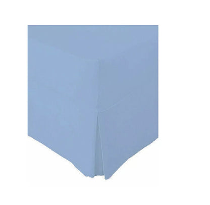 Luxury Percale Pleated Valance Fitted Sheet Non Iron 180 Thread Count Percale