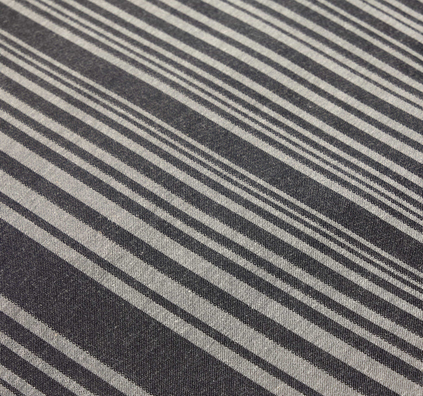 Stripe Jacquard Reversible Cotton Blend Duvet Cover Set