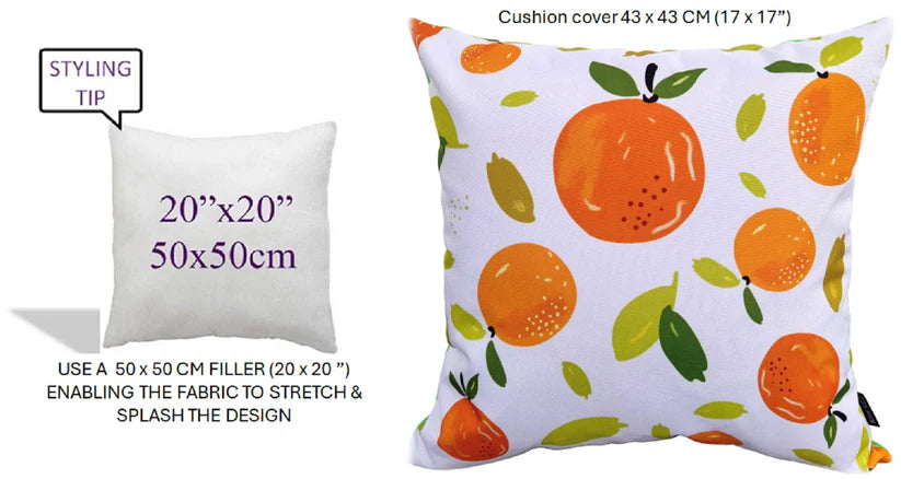 Summer Fruit Design Waterproof Outdoor Cushion