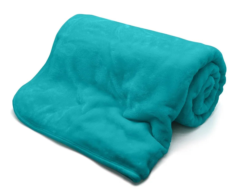 Faux Fur Fleece Throw Blanket 3 Sizes