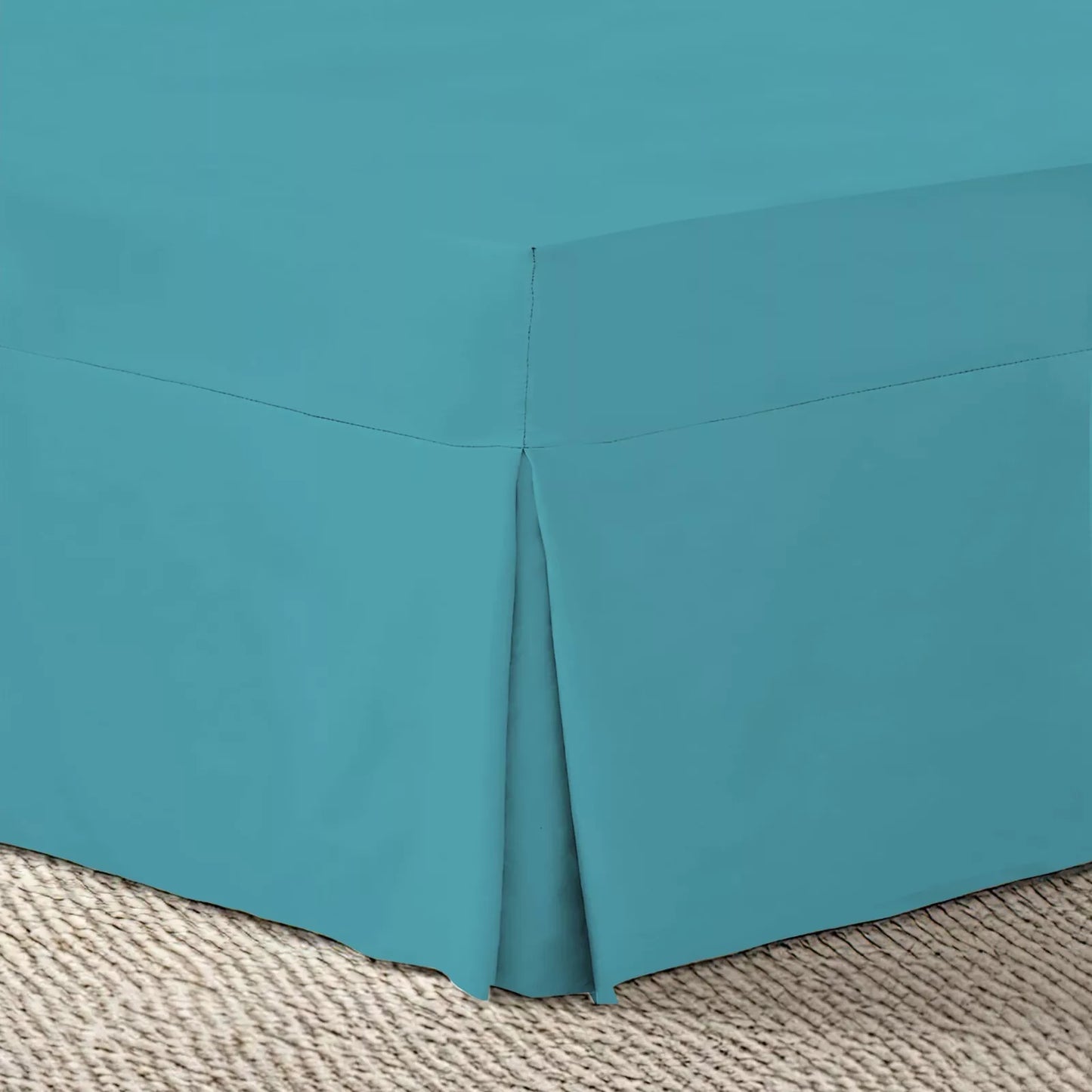 Luxury Percale Pleated Valance Fitted Sheet Non Iron 180 Thread Count Percale