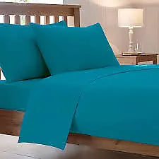 Flannelette 100% Brushed Cotton Duvet Quilt Cover Set All Sizes