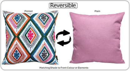 Vibrant Meze Outdoor Waterproof Garden Bench Patio and Indoor Cushions