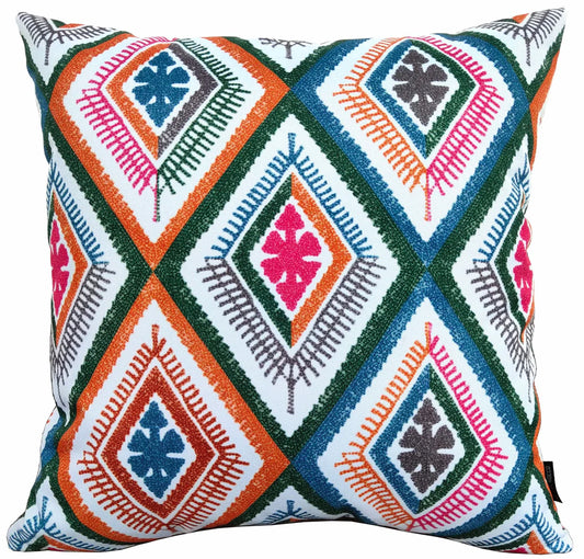 Vibrant Meze Outdoor Waterproof Garden Bench Patio and Indoor Cushions