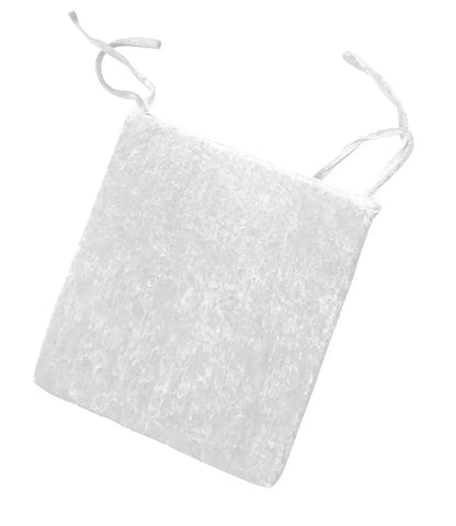 Crushed Velvet Foam Filled Seat Pad Chair Cushions With Ties Chair Pads Size