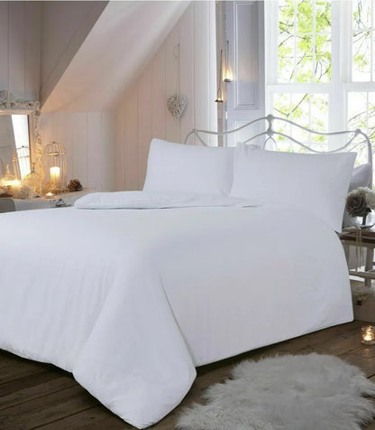 Flannelette 100% Brushed Cotton Duvet Quilt Cover Set All Sizes