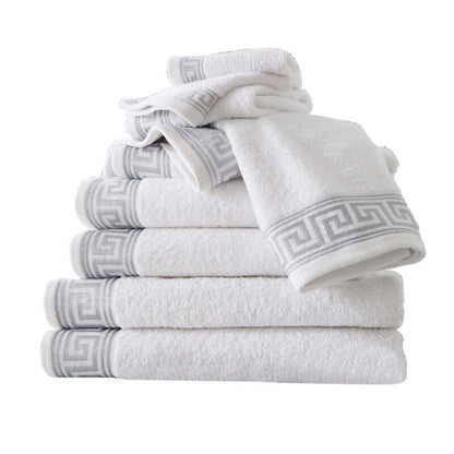 Greek Embroidered Towel Bale Set 3 Colours