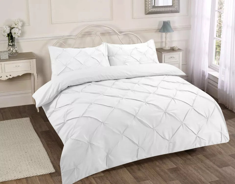 Alexander Pintuck Duvet Cover with Pillow Case Bedding Set