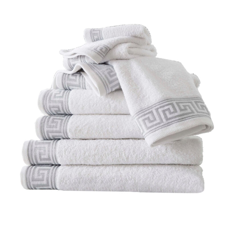 Greek Embroidered Towel Bale Set 3 Colours