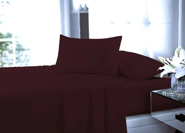 Easy Care Plain Percale Fitted Sheet 10" (25cm) Depth 22 Colours