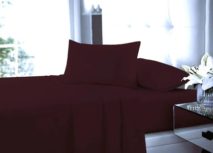 Easy Care Plain Percale Fitted Sheet 10" (25cm) Depth 22 Colours